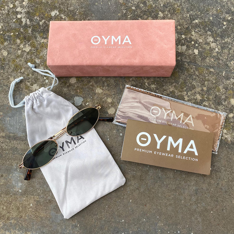OYMA 07 / C01 - Gold Tortoise Dark Green