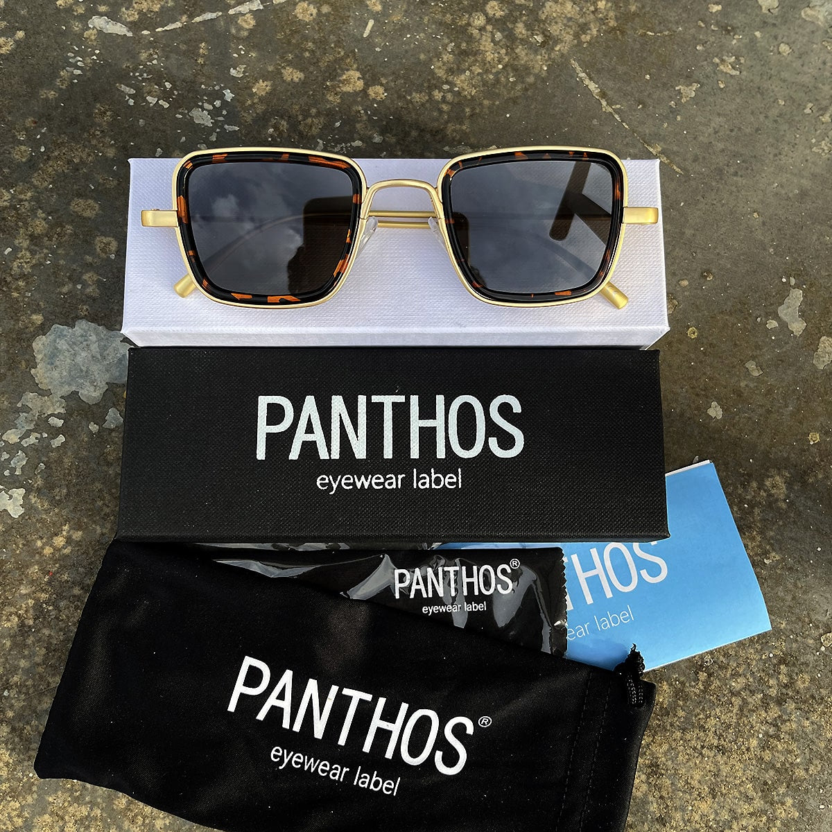 Alan / Gold Tortoise Dark Green