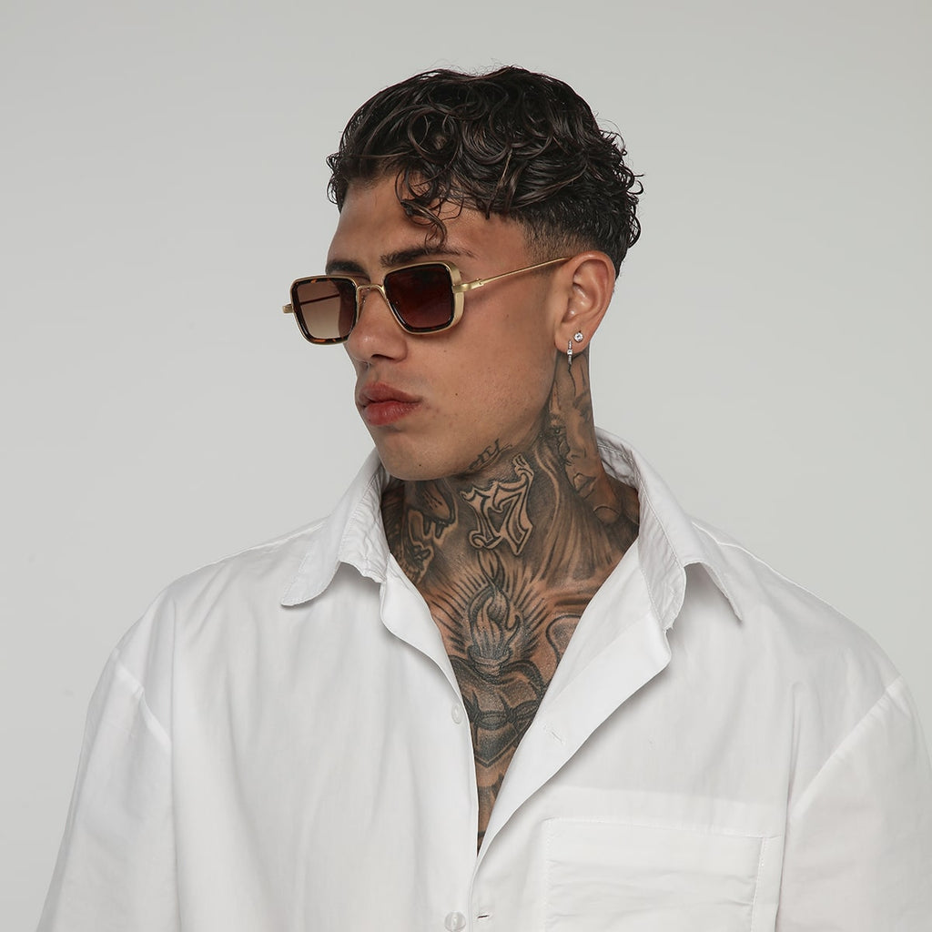 Alan / Gold Tortoise brown