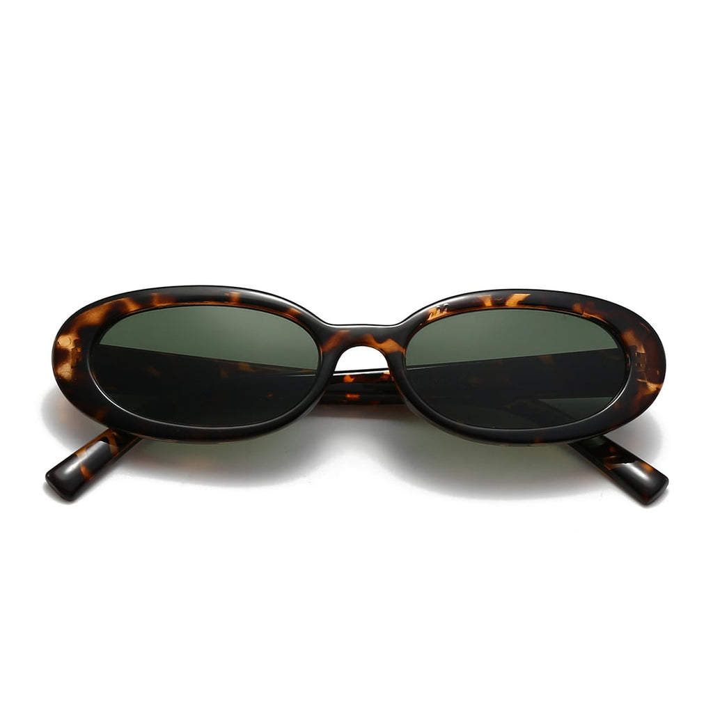 Oval / Tortoise Dark Green