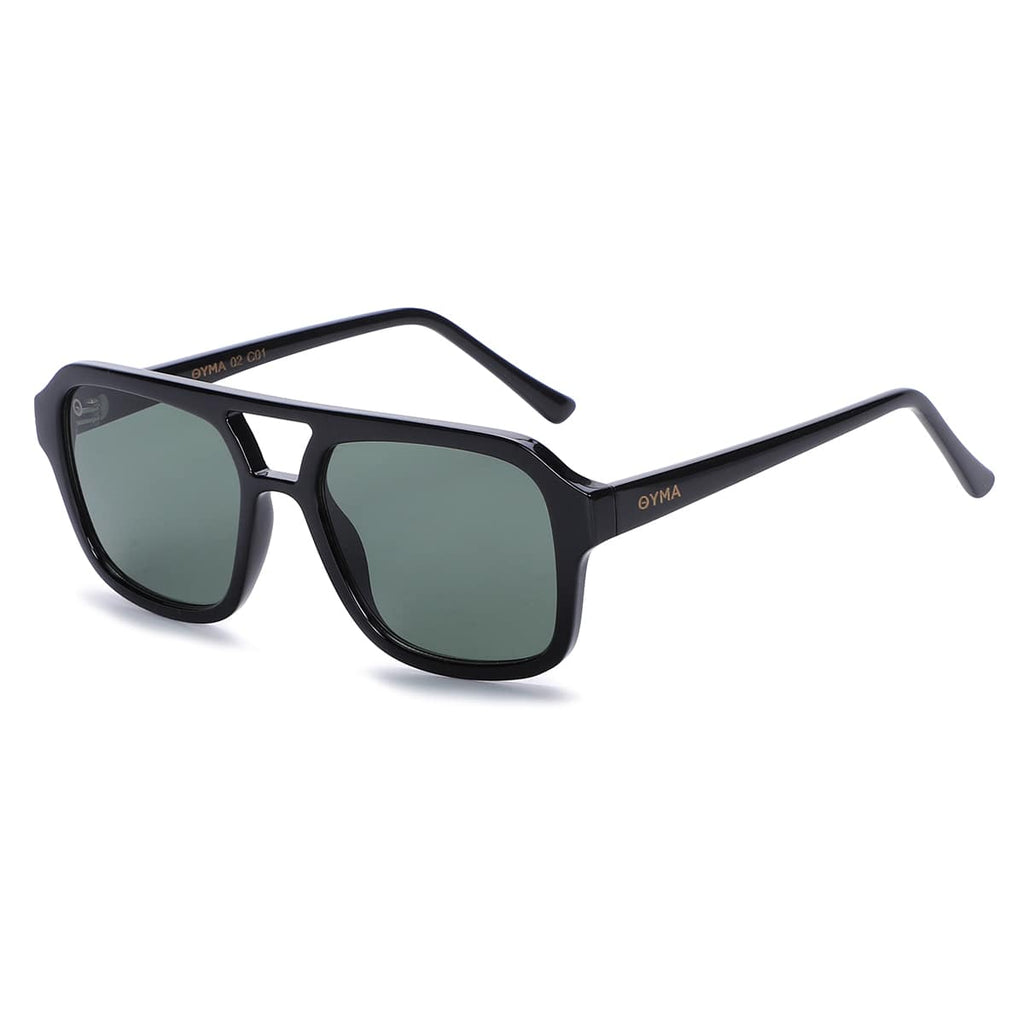 OYMA 02 / C01 - Black Dark Green