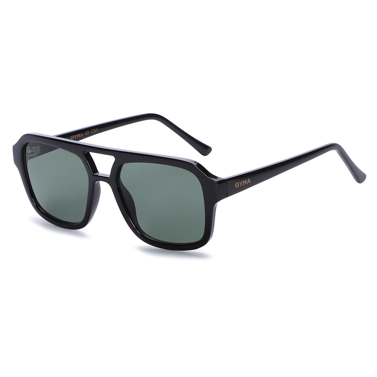 OYMA 02 / C01 - Black Dark Green