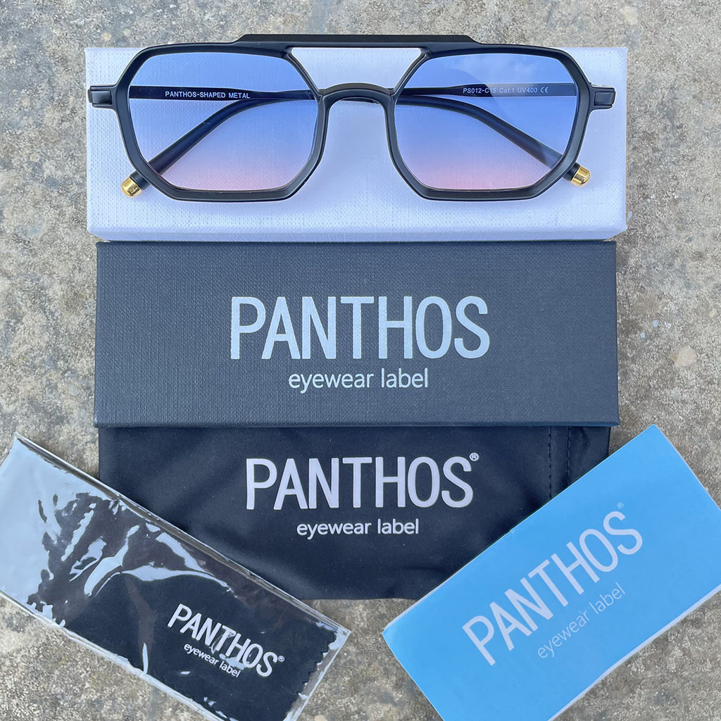 Shaped Metal / Matte Black Blue Pink Fumè