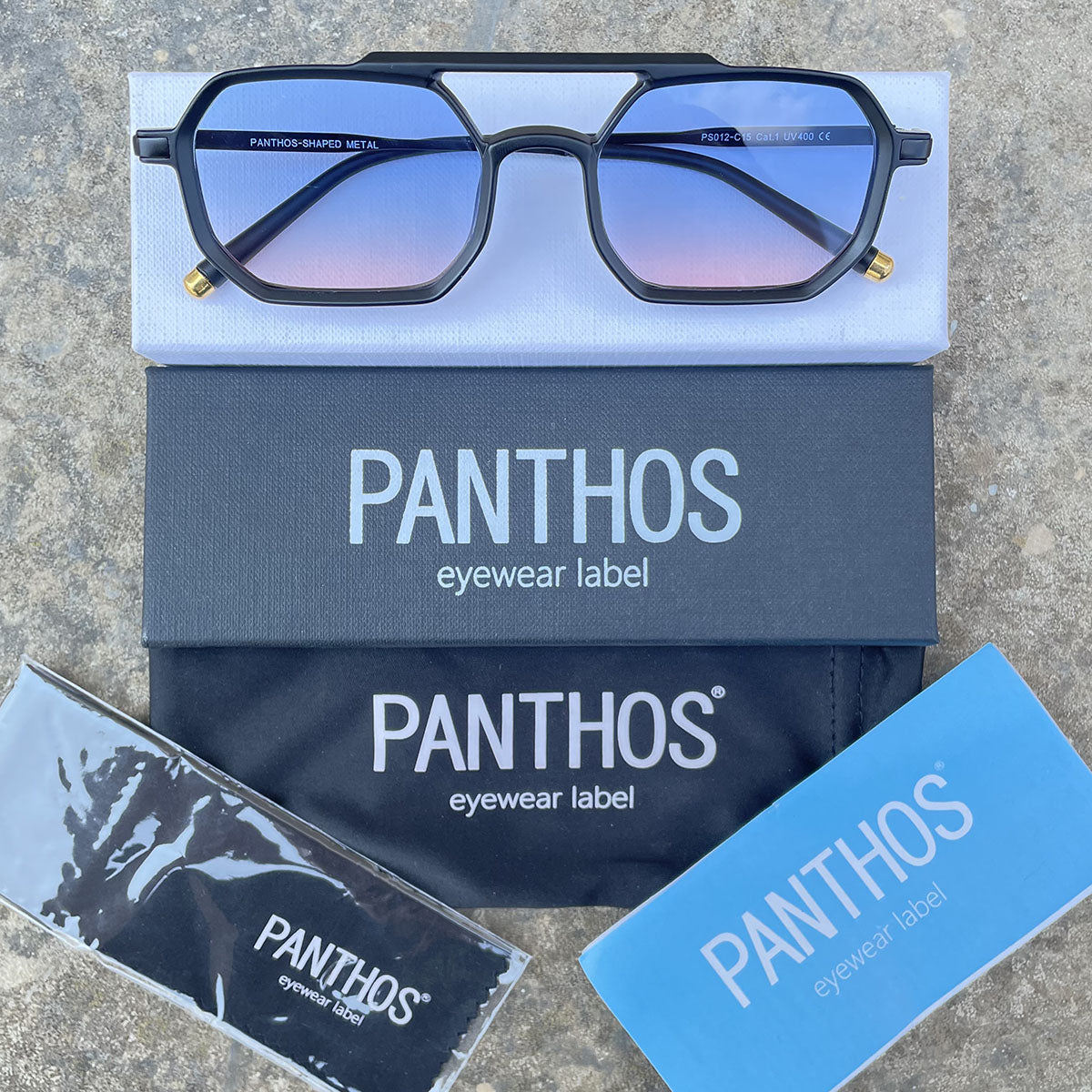 Shaped Metal / Matte Black Blue Pink Fumè