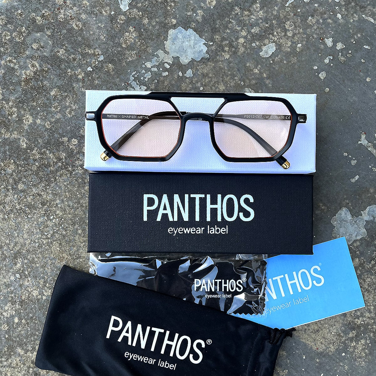 Shaped Metal / Black Orange