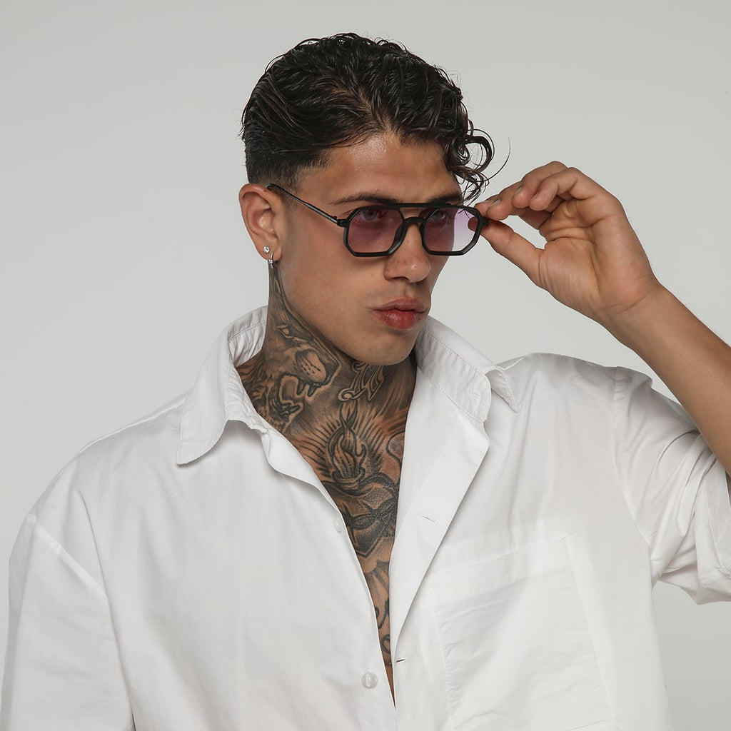 Shaped Metal / Transparent Violet Fumè