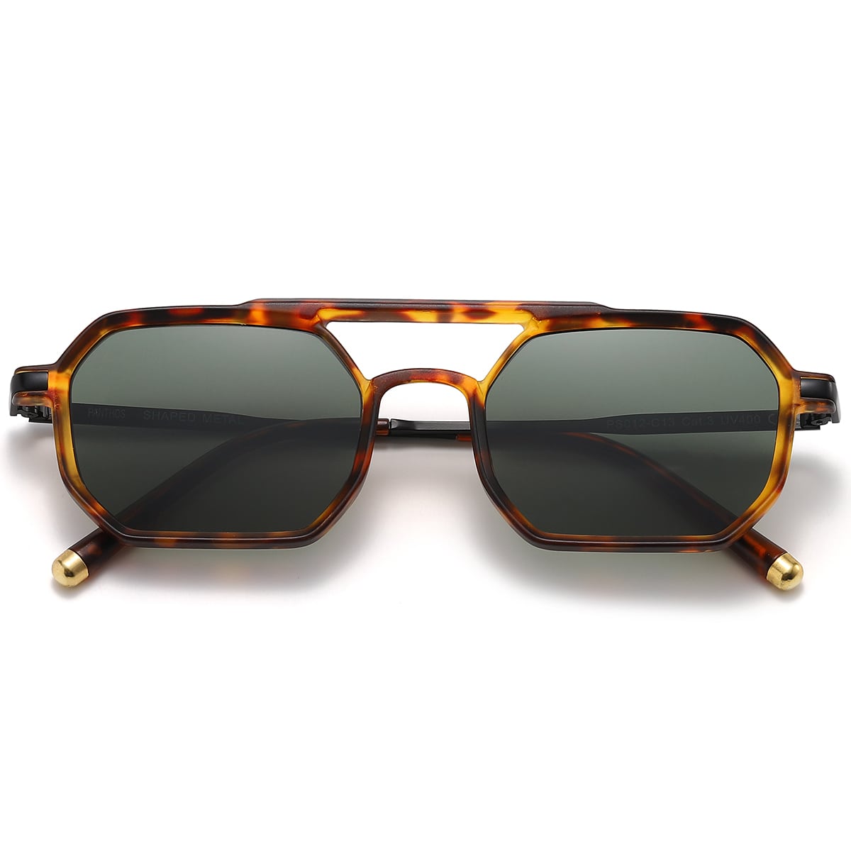Shaped Metal / Matte Tortoise Dark Green