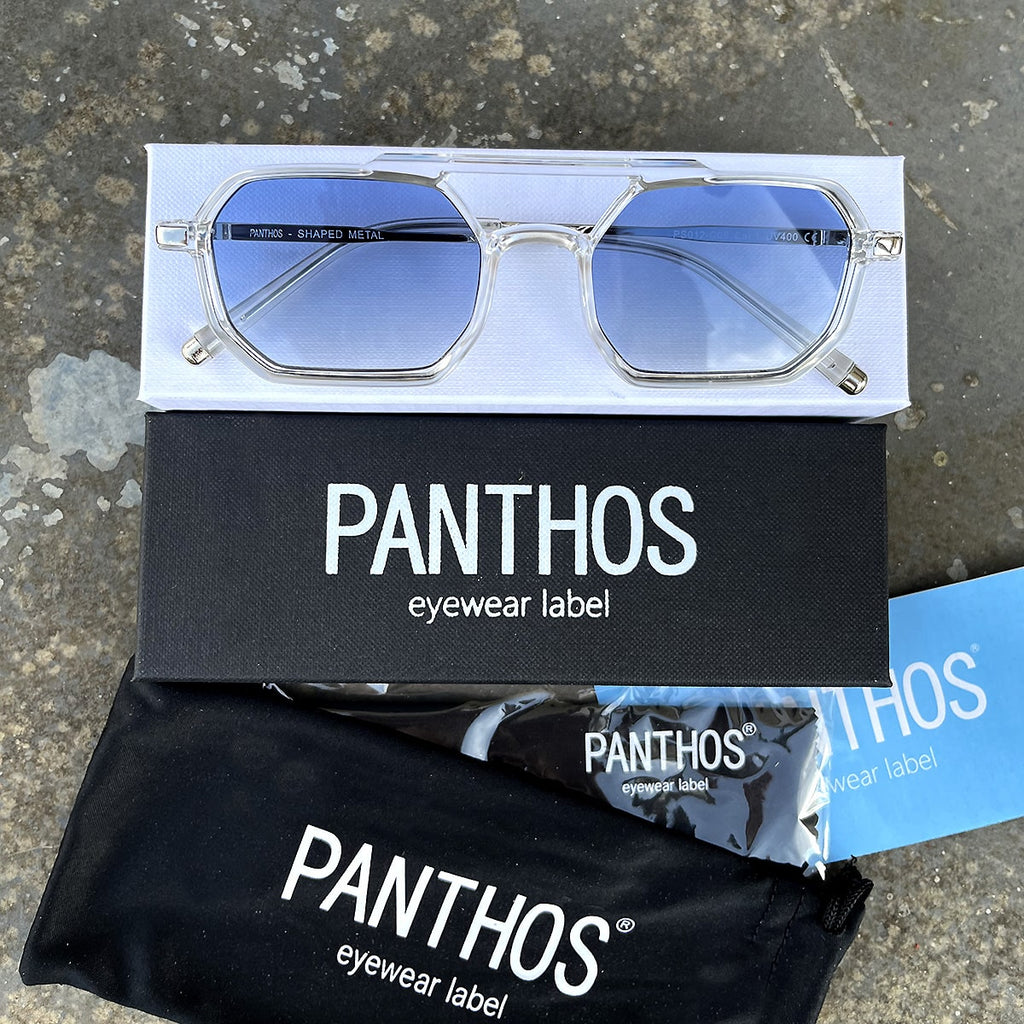 Shaped Metal / Transparent Blue Fumè