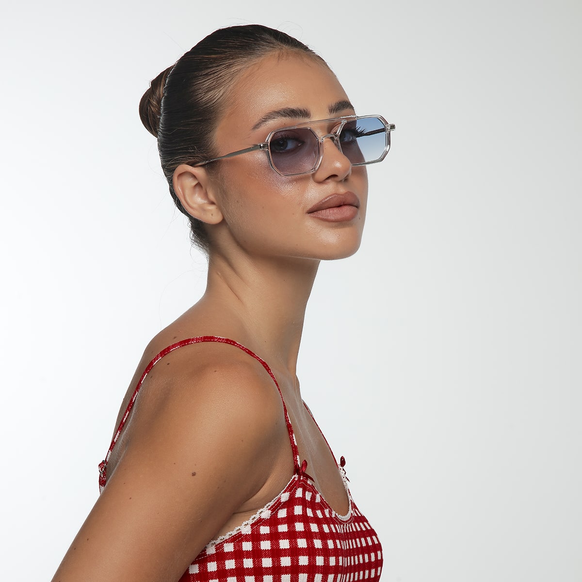 OCCHIALI DA SOLE LED FRAME IN NERO BALENCIAGA BB0100S-001 - Foto 5